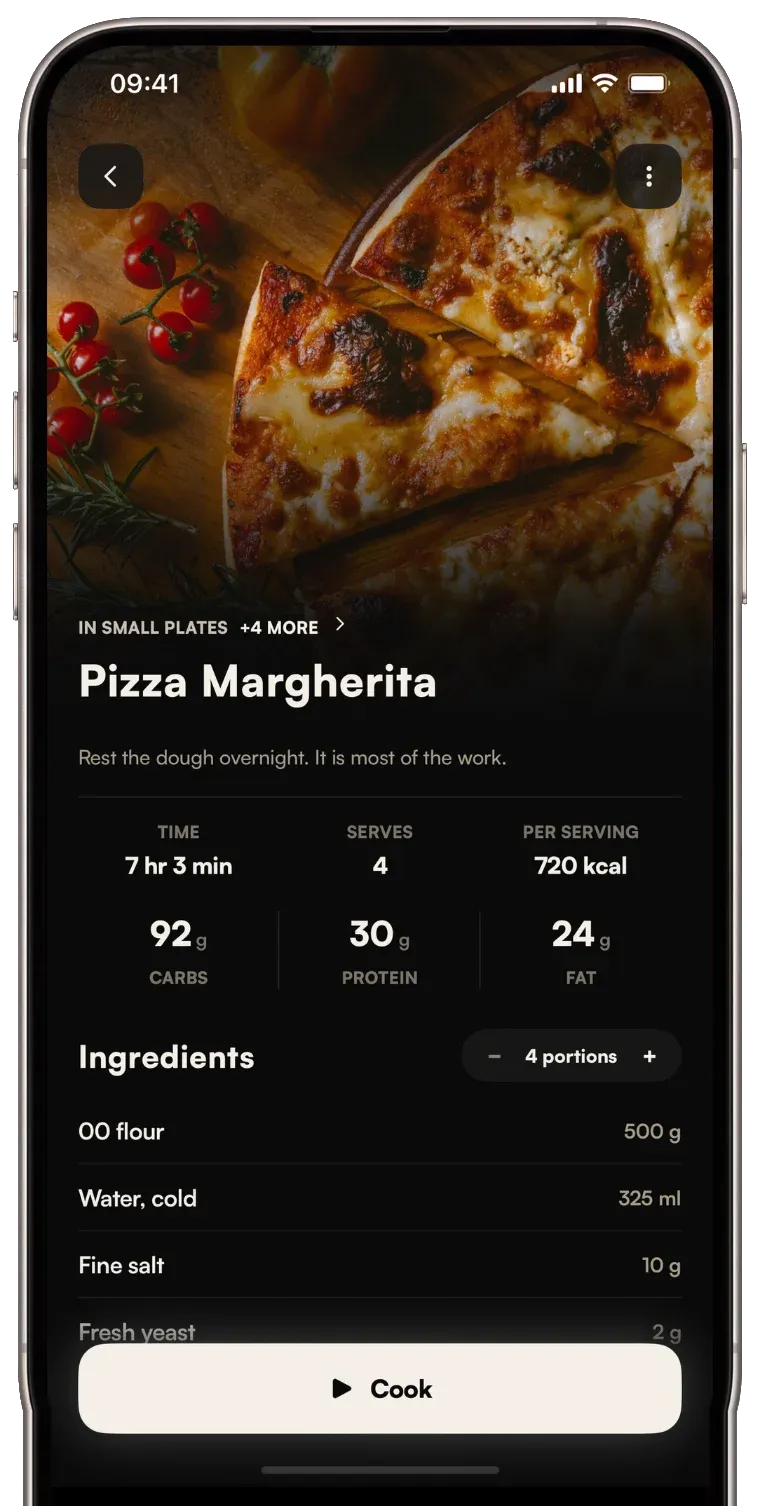 A recipe page